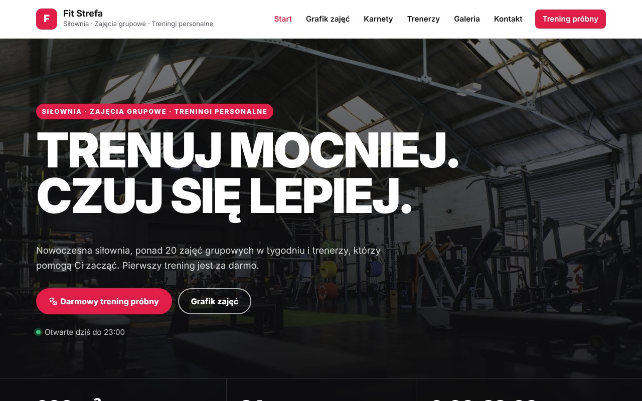 Siłownia / trener