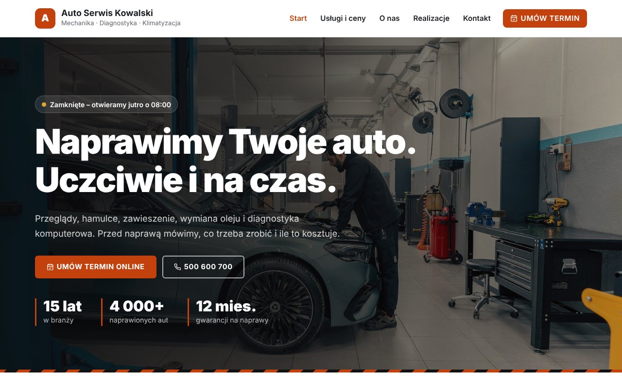 Warsztat / mechanik
